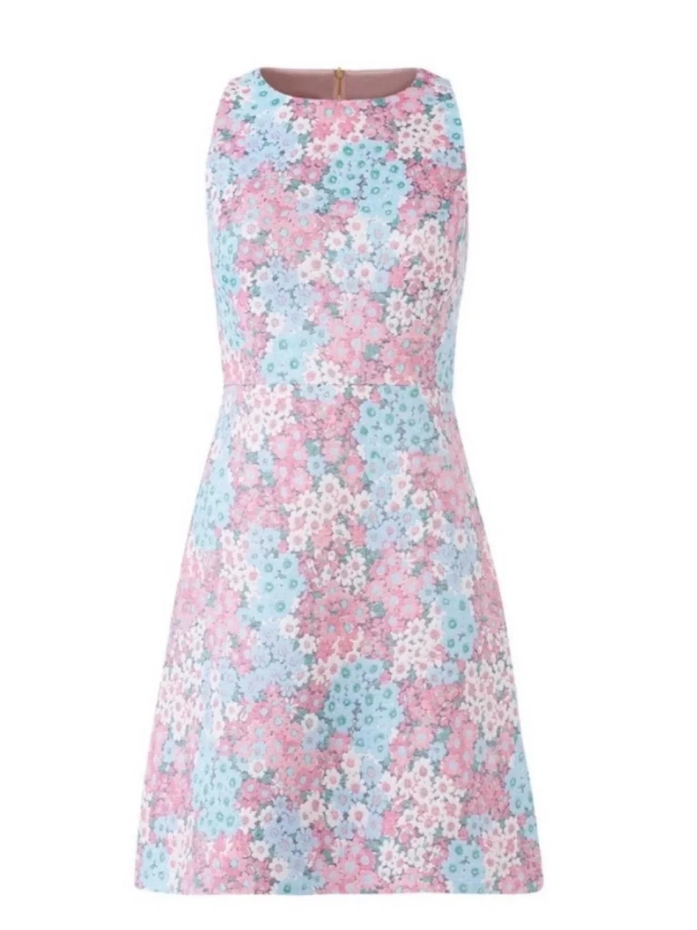 Kate Spade California Dreaming Jacquard Floral Sleeveless A-line Mini Dress